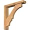 Ekena Millwork Balboa Block Smooth Bracket w/ Offset Brace, Western Red Cedar, 3 1/2"W x 18"D x 18"H BKT0402X18X18BOA05SWR - alternate 1